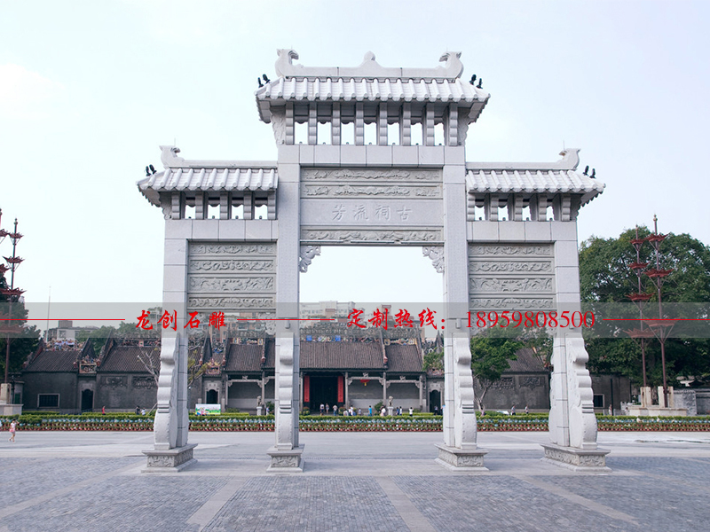 新農(nóng)村牌坊制作用什么石材？需要注意什么？